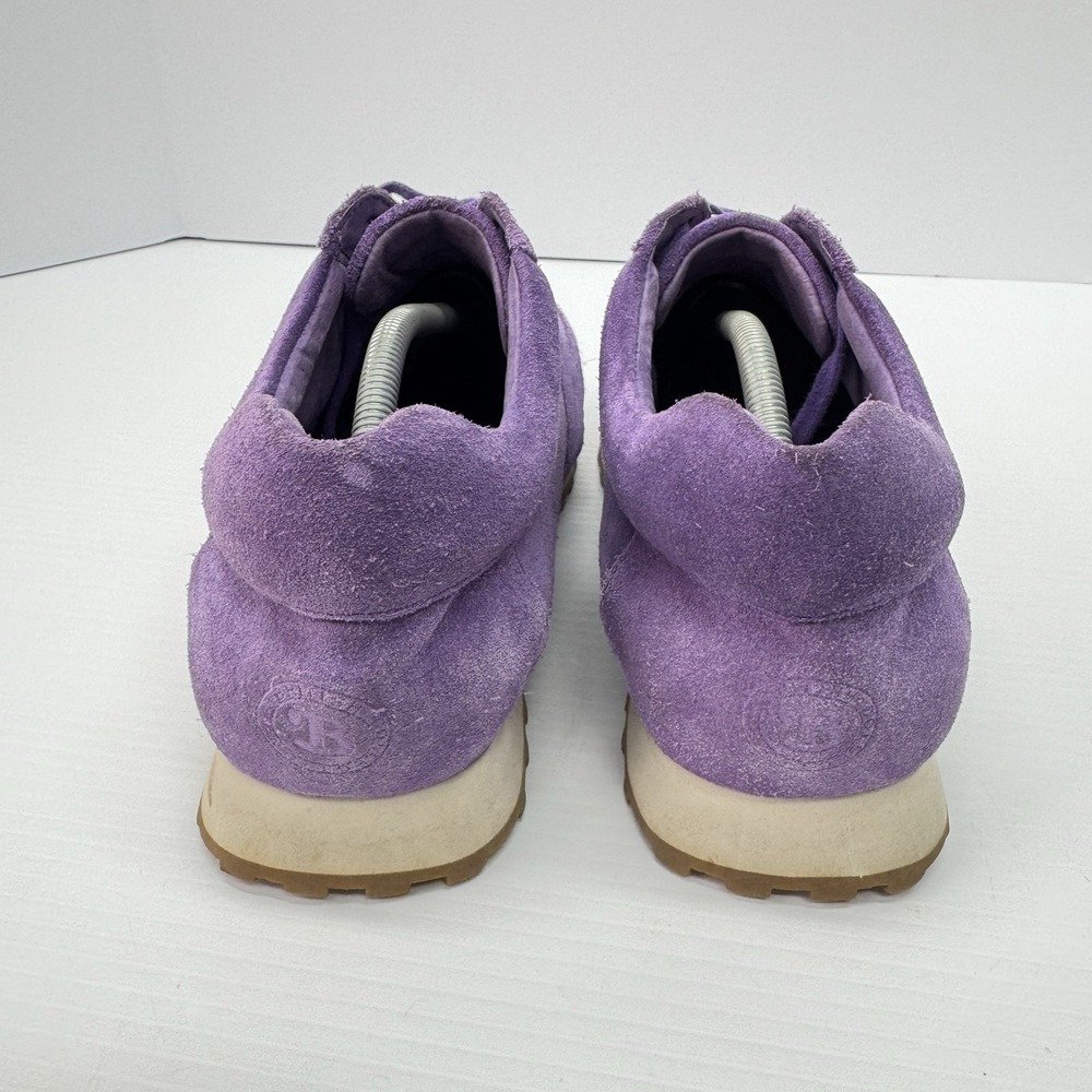 British Walker Mens 12 Shoes Sneakers Genuine Suede Leather Surrey Purple - Picture 7 of 8